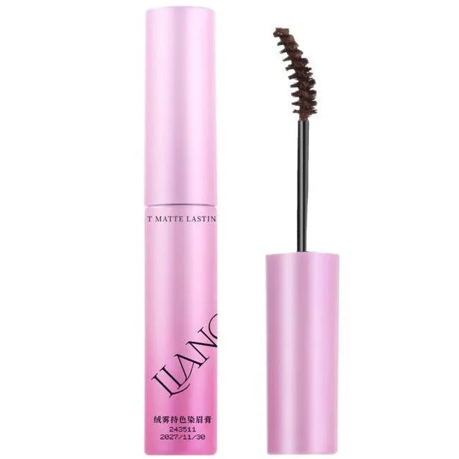 Velvet Fog eyebrow cream pot in one of four shades: Milk Coffee Coconut Palm, Raw Latte, Coffee Pink Latte, or Can Be Born.