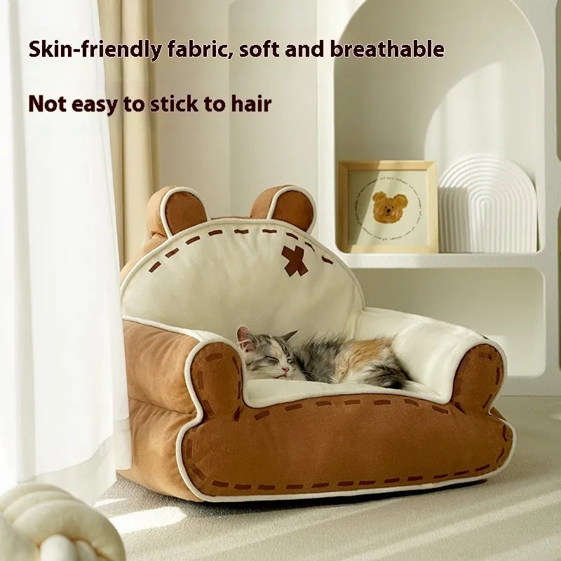 Lesser Panda Kennel bear sofa cat bed with PP cotton filling for warm keeping and cold proof