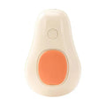 Pet grooming spray brush with rotating silicone massage heads in avocado green design
