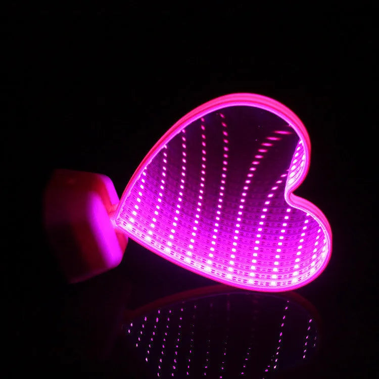 LED double-sided love tunnel light with rose red illumination, plastic construction