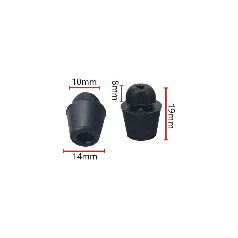 Ten rubber automobile buckle buffer clips for vibration damping in vehicle applications