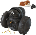 Self-balancing dog treat tumbler toy in multiple colours for small dogs and cats