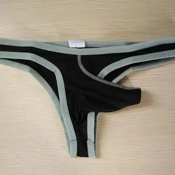 Men's Ice Silk nylon briefs with small elephant nose design in seven colour options