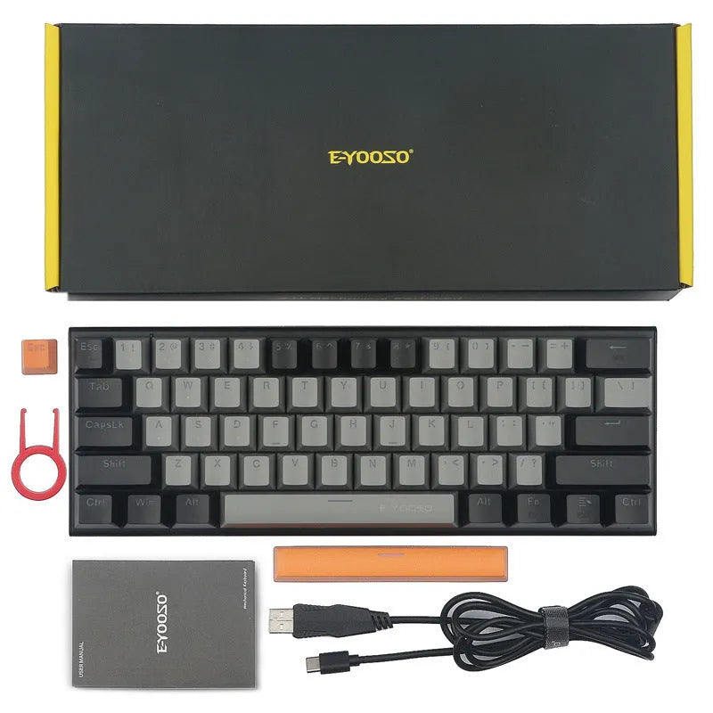Z11 aluminium mechanical gaming keyboard with RGB lighting and choice of colour schemes