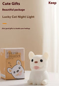 Silicone night light with USB charging, dimming function, cartoon animal design, 85x87x129mm, 0.5W