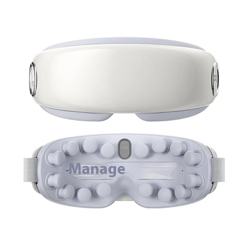 Bluetooth rechargeable steam eye mask in purplish grey colour with hot compress function