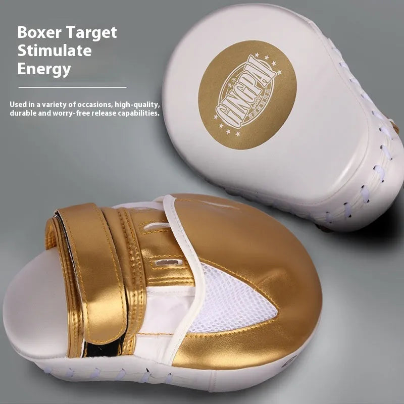 Portable vertical hanging punch target for boxing and sanda training in gold colour