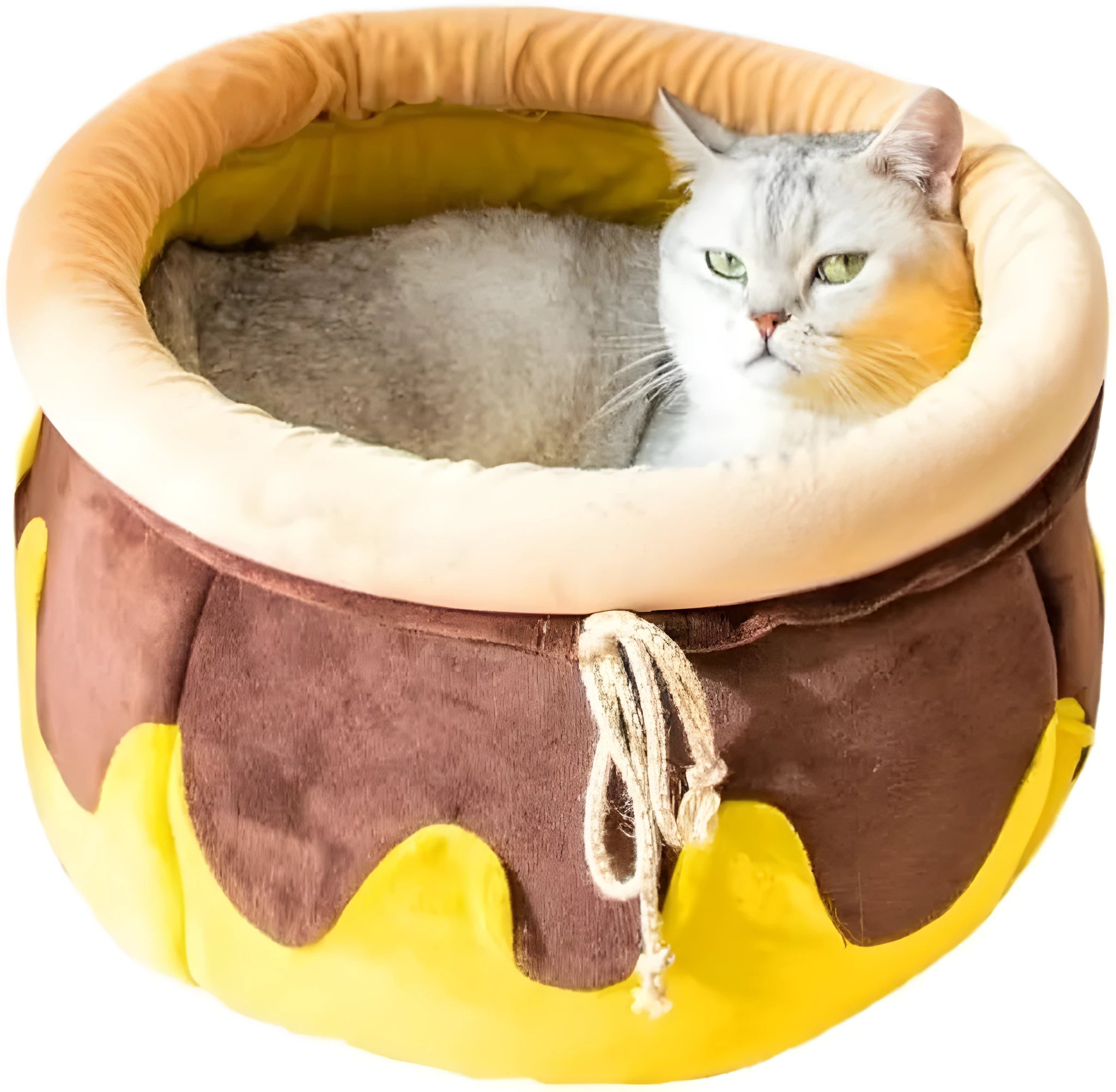 Pink honey pot magic shape cat sofa bed with removable pad for small pets