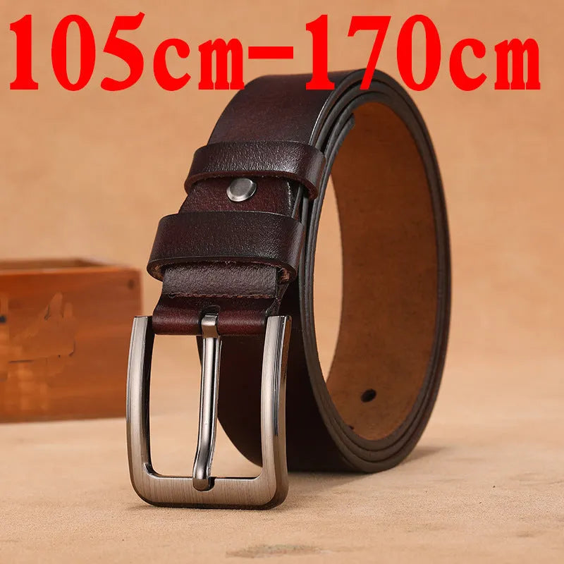 Square head pin buckle casual belt in black and brown colours with alloy construction