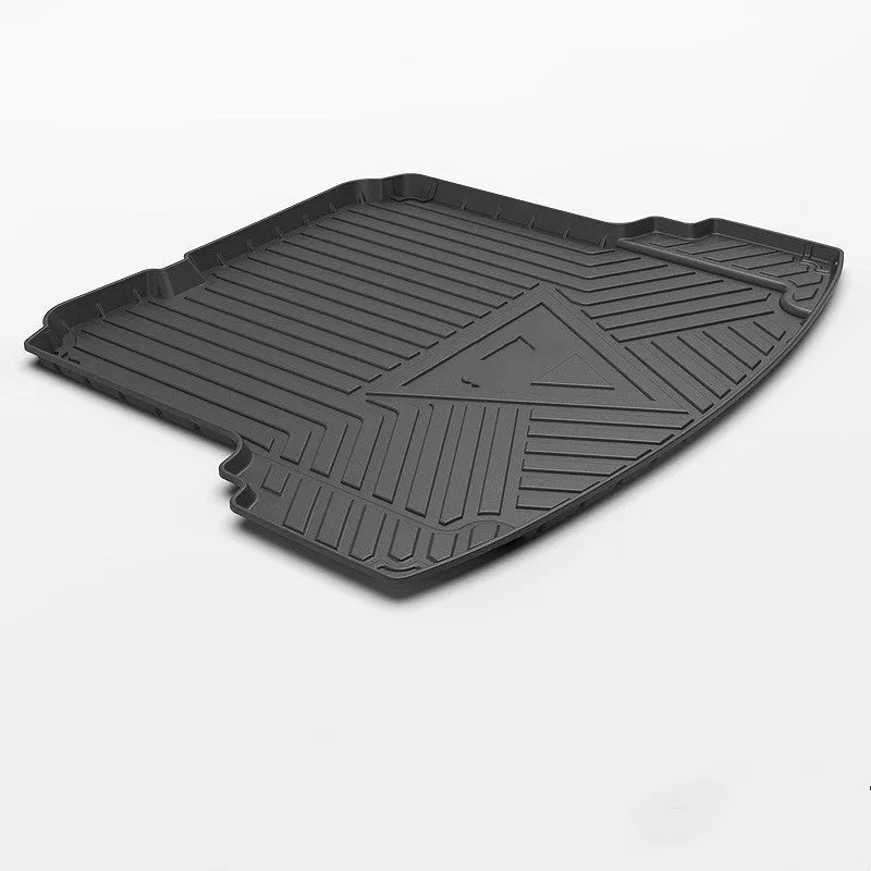 Black carbon fibre pattern TPE car trunk pad for vehicle boot protection