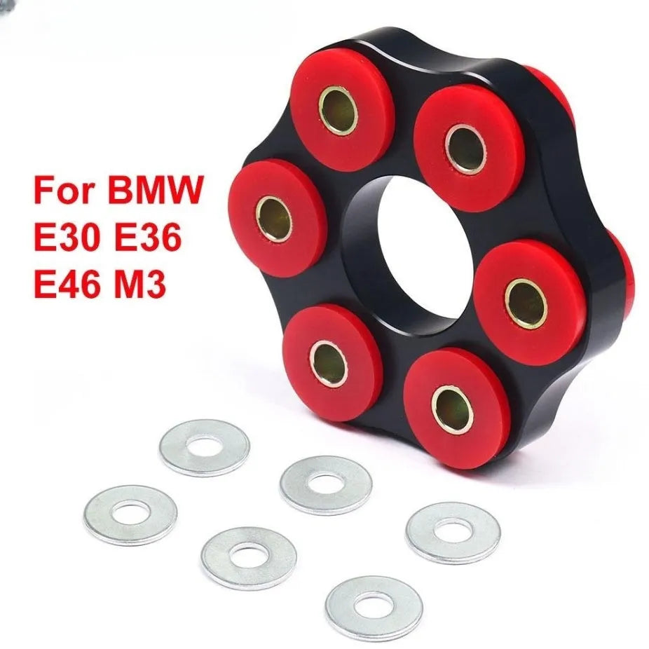 Red polyurethane aluminium drive shaft connecting plate bracket for BMW E46 E36 E30 and E28 models