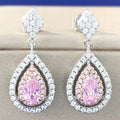 Geometric Xiangyun earrings in E191 colour with stated 925 silver purity, unisex sweet style pair