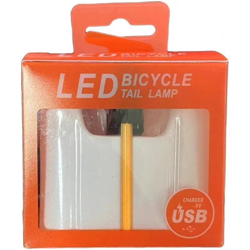 USB rechargeable waterproof bicycle taillight in multiple colours with modification wiring.