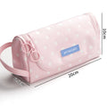 Large capacity canvas pencil case in simple Japanese Korean style, multi-function stationery box, available in twelve colours.