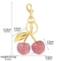 Zinc alloy 3D car key ring pendant in red and pink colours for women's bag accessories