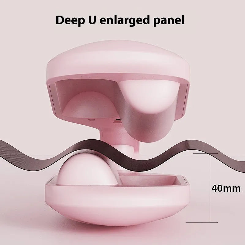 40mm LCD egg roll hair curler in light purple with ceramic barrel