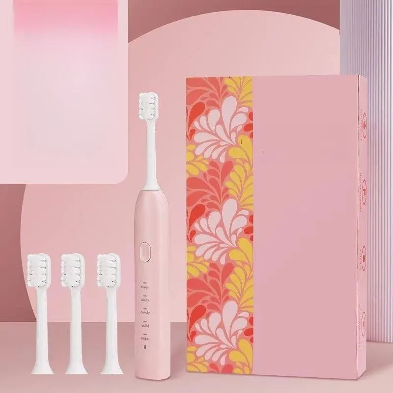Small yellow duck USB rechargeable electric toothbrush with soft bristles and five gear settings