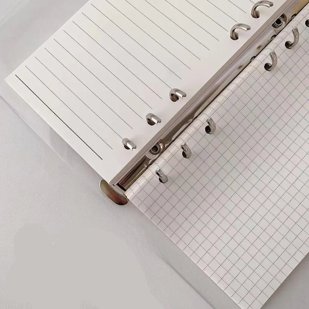 A6 loose-leaf notebook with character design cover, 80 sheets, 6-hole fitting