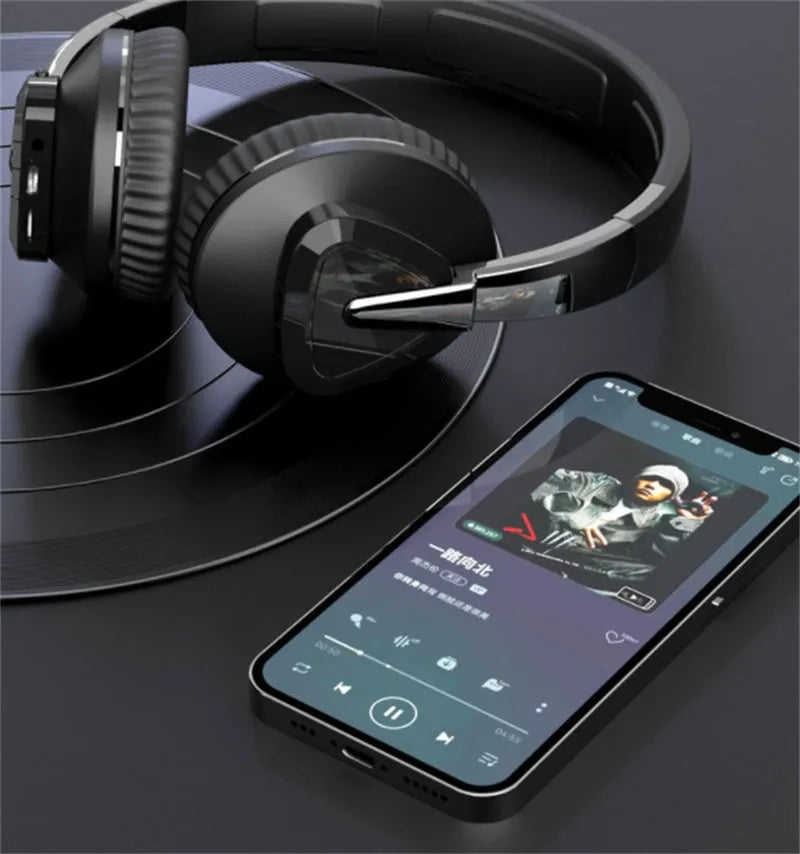 H3 wireless over-ear headset in black, white, blue or khaki with Bluetooth, AUX and TF card connectivity