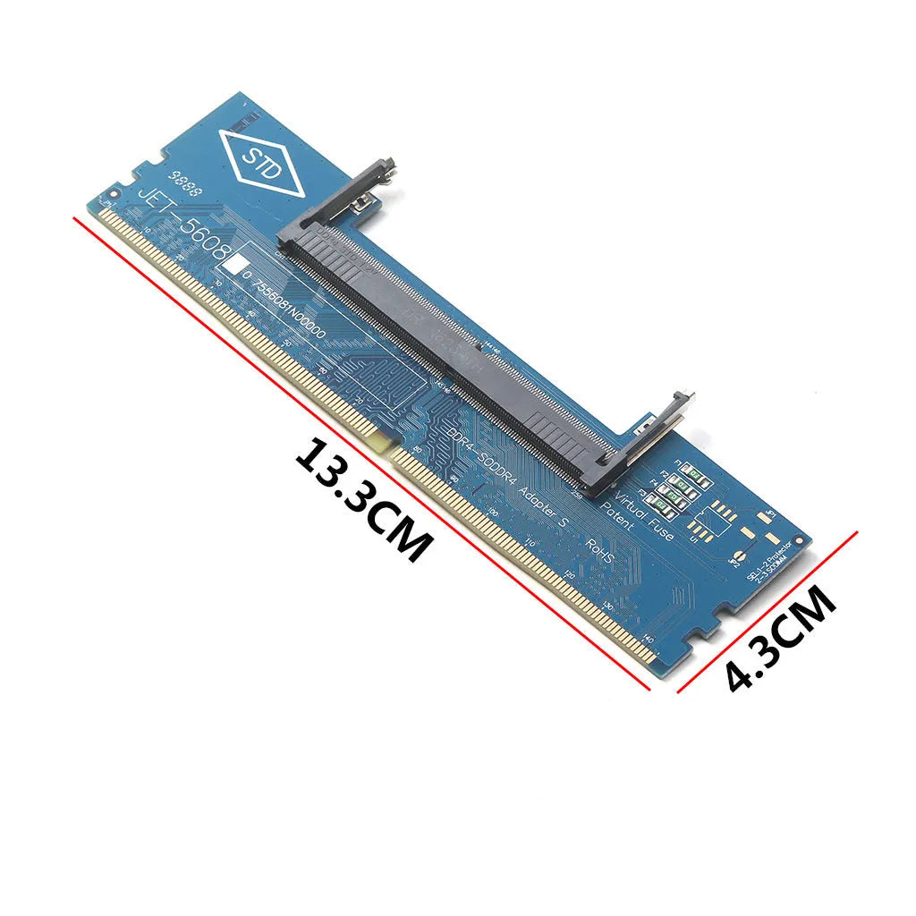 DDR4 laptop to desktop memory adapter card for testing DDR3 DDR4 DDR5 memory modules