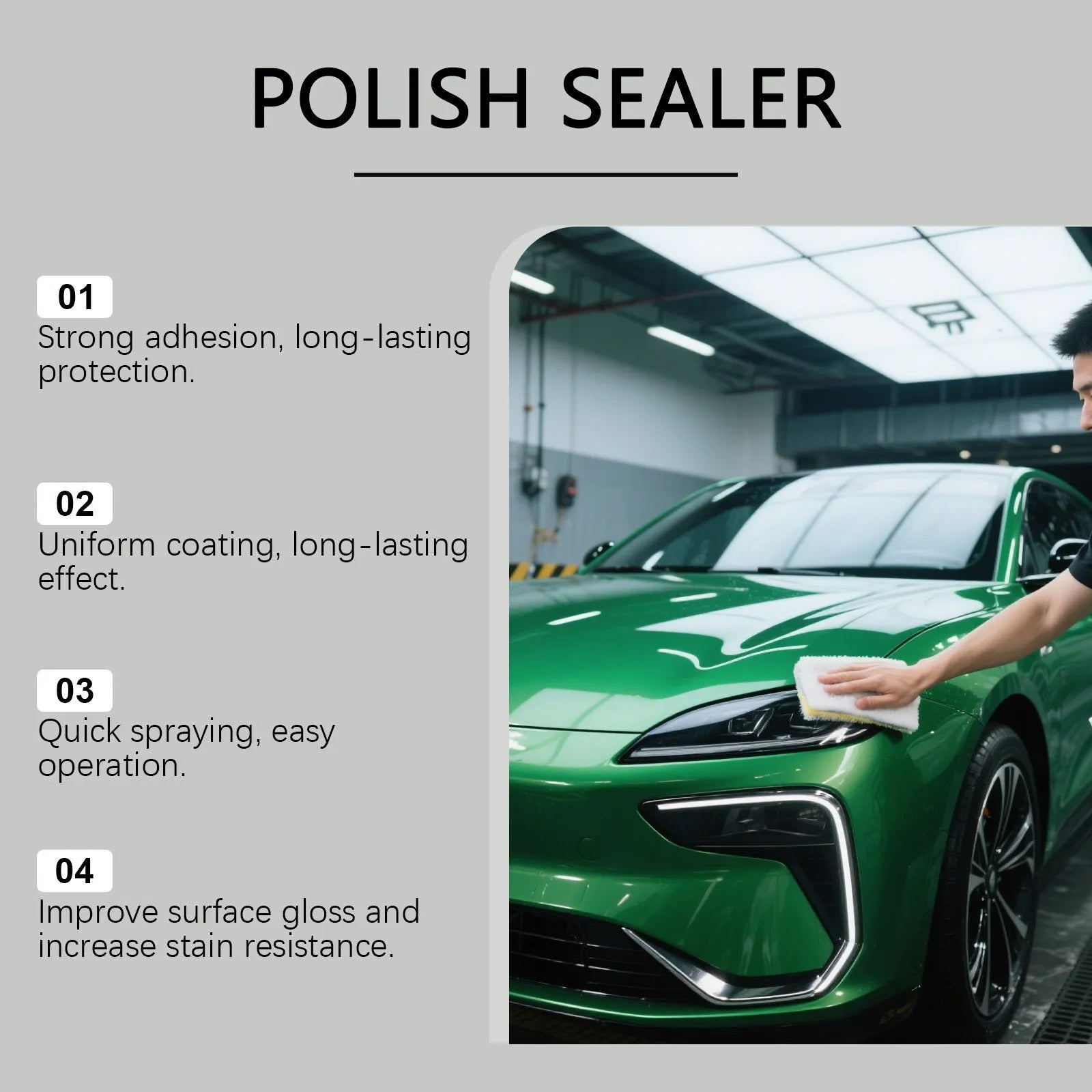 120ml ceramic coating spray bottle for vehicle surface protection and gloss enhancement