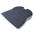 Memory foam car office cushion with adjustable strap in black, grey and creamy white colours