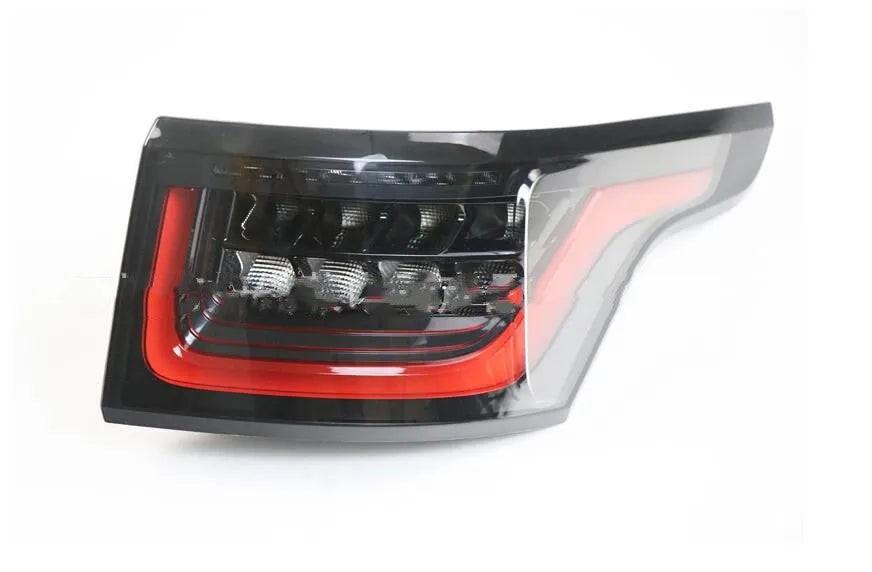 Pair of LED rear bumper brake light units for car taillight replacement.