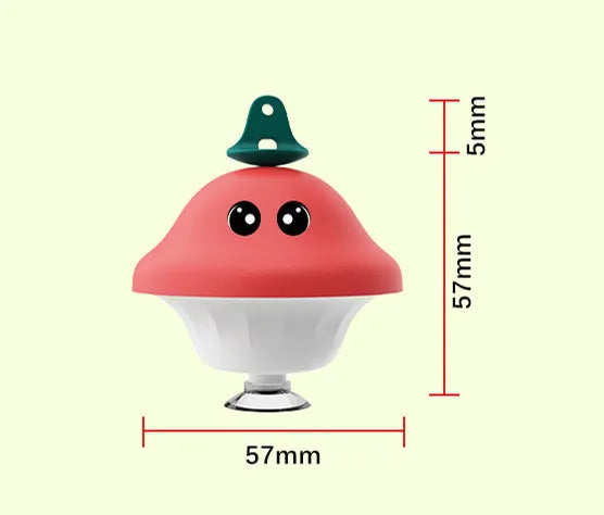 Red cat wand suction cup toy with retractable teaser on smooth surface, ABS construction, 41g weight