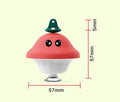 Red cat wand suction cup toy with retractable teaser on smooth surface, ABS construction, 41g weight