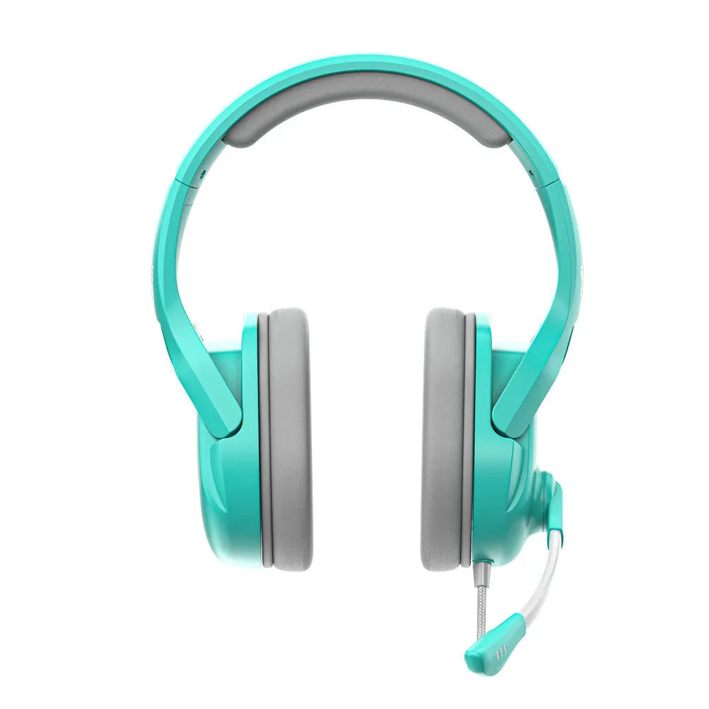 MH86 black wired gaming headset with over-ear design and adjustable microphone
