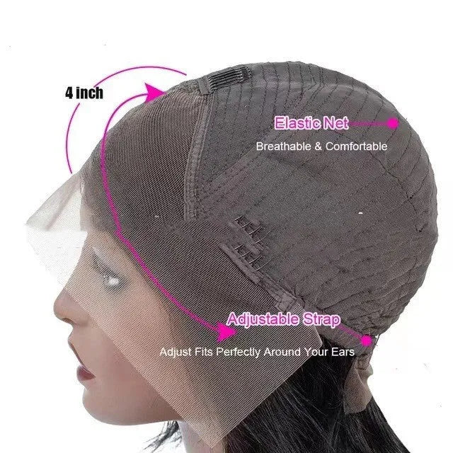 Real human hair lace headgear for women with 4x4 lace construction in Star Fashion style