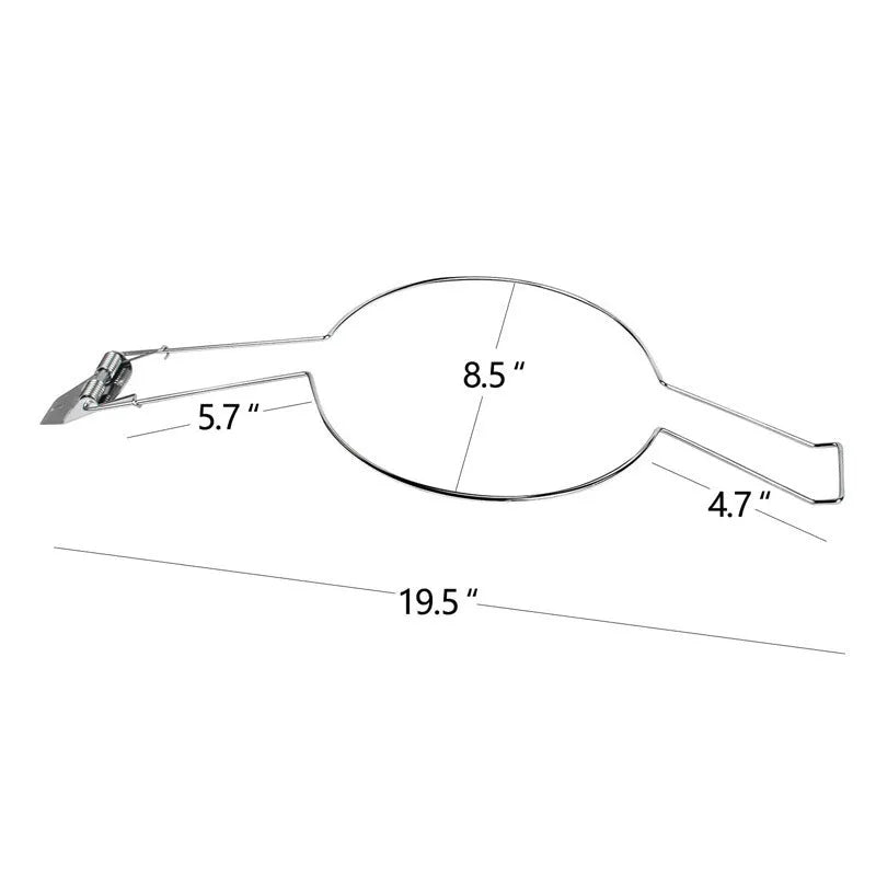 Brown chrome-plated metal car hat stand with single hook for vehicle interior organisation