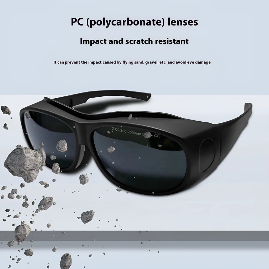 Laser safety goggles for photon skin rejuvenation and welding with 200-2000nm optical filter.