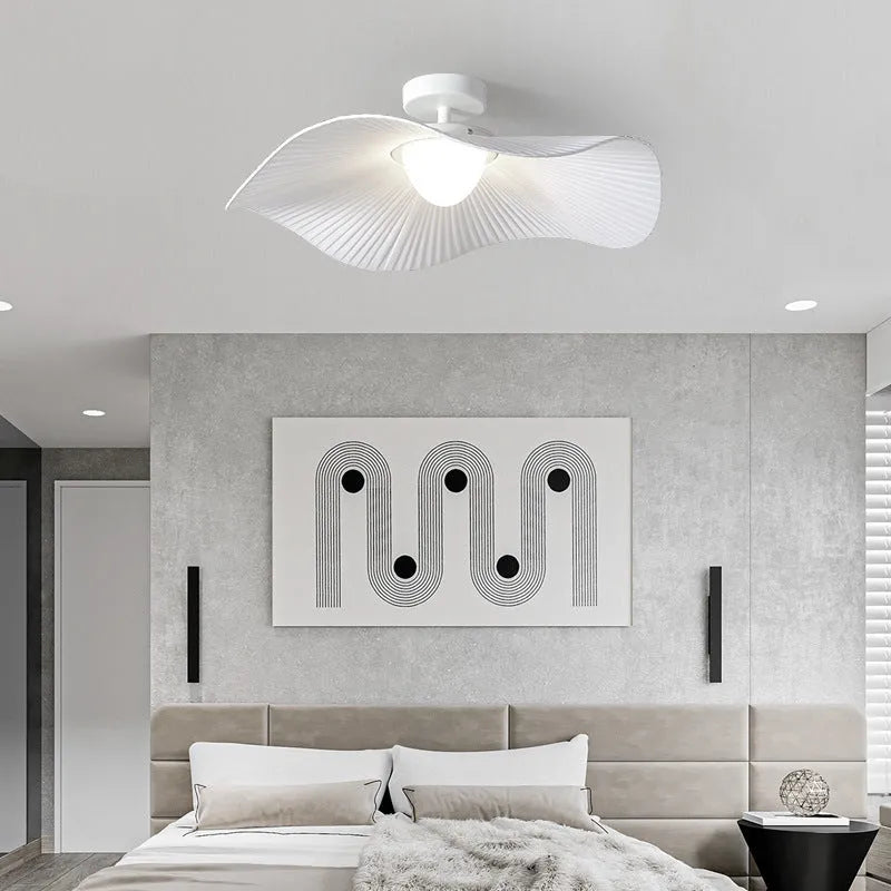 Nordic creative lotus leaf ceiling lamp LED chandelier tricolor light living room bedroom 220V