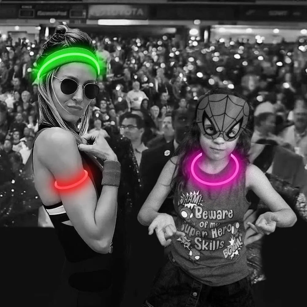 LED glowing dog collar with USB charging port and adjustable 70cm length