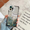 Oil painting silicone phone case in Magnolia or Xingyue with all-inclusive painted finish for Apple iPhone models