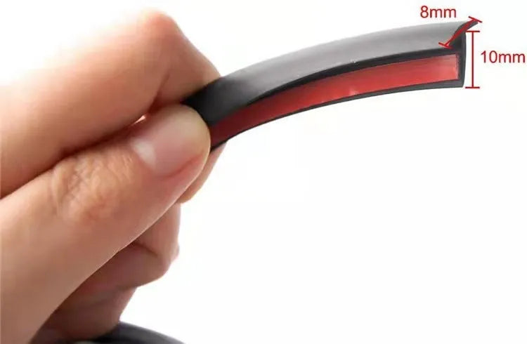 Black and white TPE rubber universal seal strip for car bumpers, machinery, doors and windows.