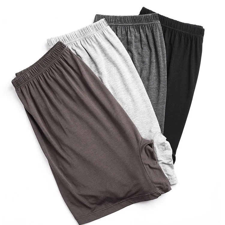 Men's solid colour modal boxers on a white background, showing the high waist design.