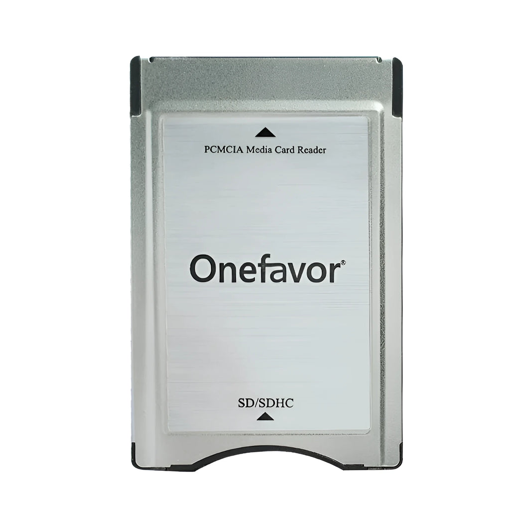 SD to PCMCIA adapter card with stainless steel housing and 32GB SDHC card for Mercedes-Benz vehicles