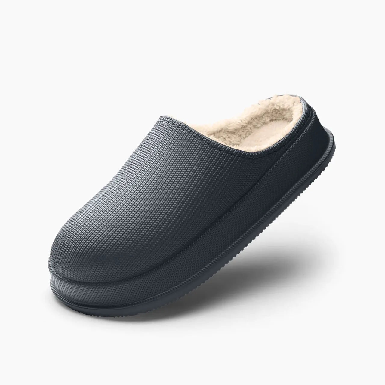 Large size waterproof non-slip warm cotton slippers for men and women, EVA sole and upper, oversleeve style, flat heel, available in multiple colours