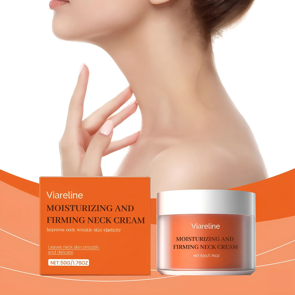 Daily neck contour skin moisturising care cream in 50g jar with 6.3cm packaging