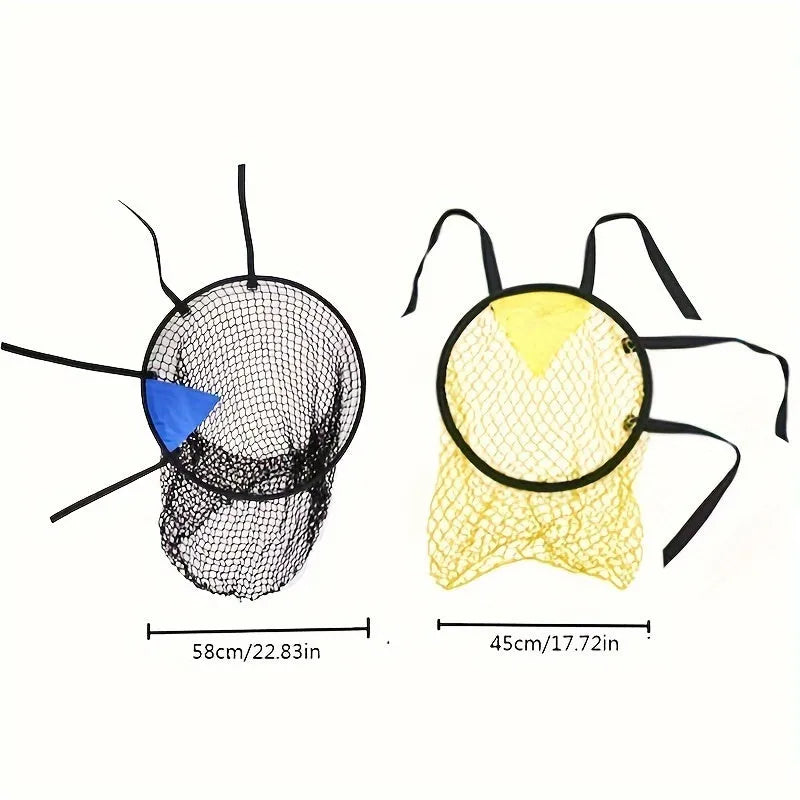 Portable soccer training goal net with aluminium alloy frame in black colour