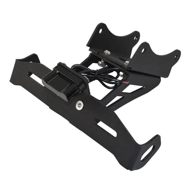 Black aluminium alloy licence plate holder for Honda motorcycle short tail conversion