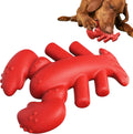 Red dog chew toy for aggressive chewers measuring 170mm long for large breed dogs