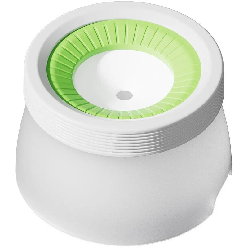 Non-wet mouth suspension bowl for medium and small dogs and cats in blue, green and brown colours