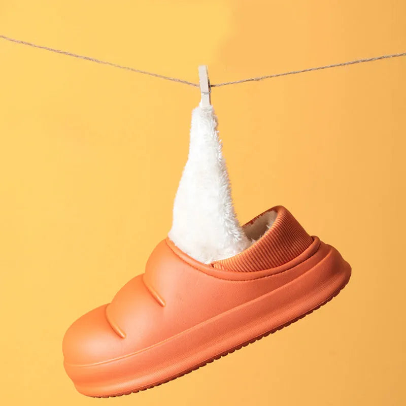 Waterproof EVA overshoe slippers with non-slip soles available in six colours