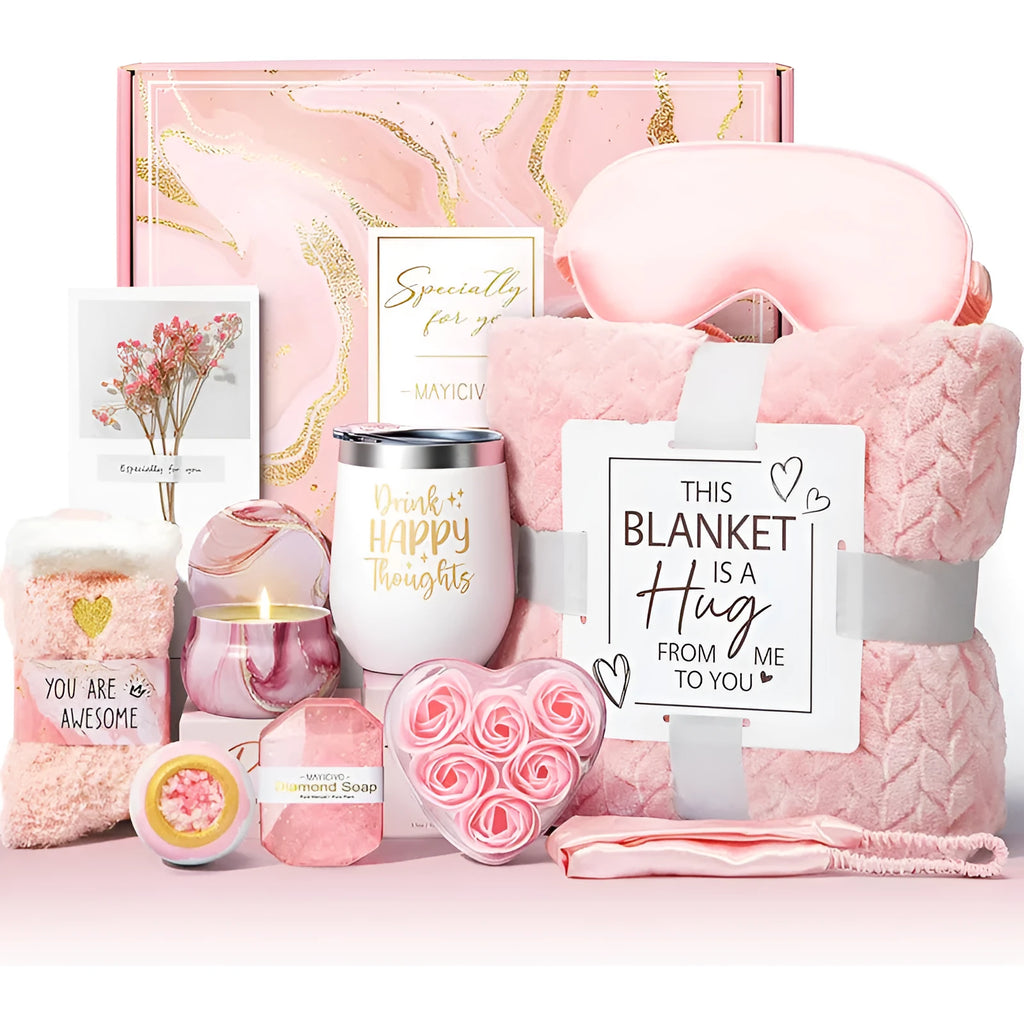 Aromatherapy candle and soap bath gift set in modern simplicity style, plastic construction.