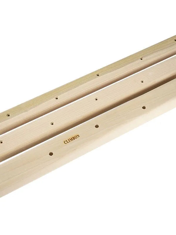 Set of three solid wooden fingerboards for grip strength and pull-up training