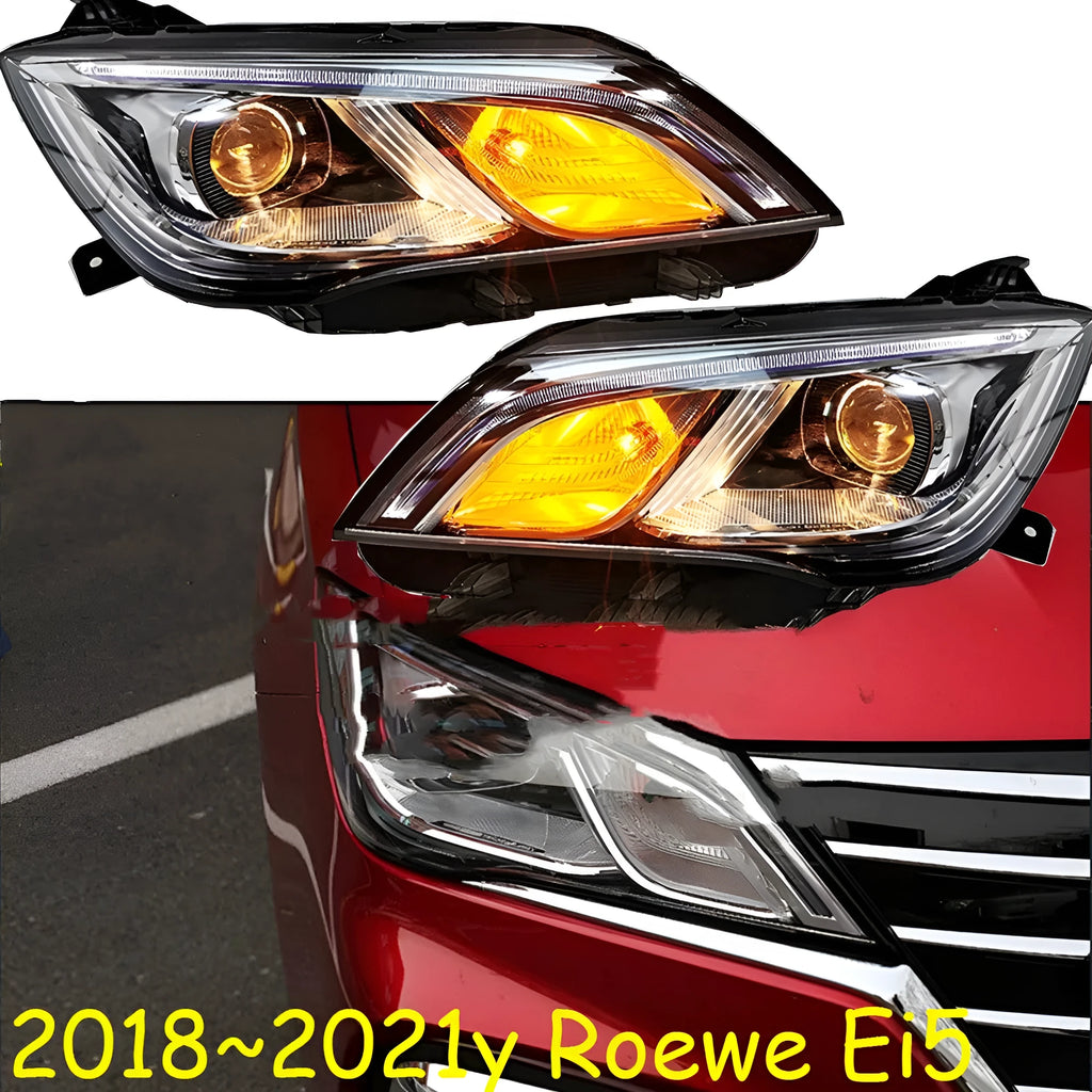 9-line LED car headlight for 2018-2021 vehicle models, ABS plastic construction