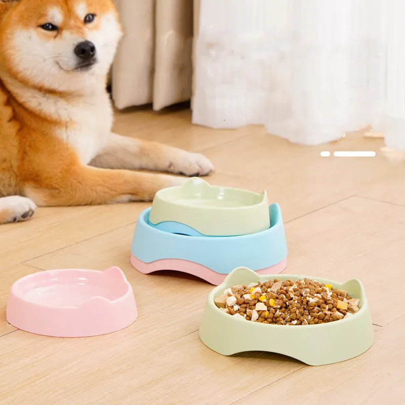 Ceramic dog slow feeder bowl with maze design in blue green or pink for small and large breeds